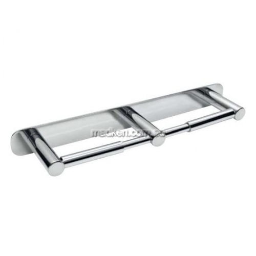 View Double Toilet Roll Holder With Backplate details.