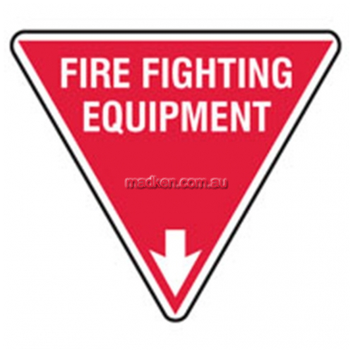 View 832803 Fire Fighting Equipment Sign Triangular details.