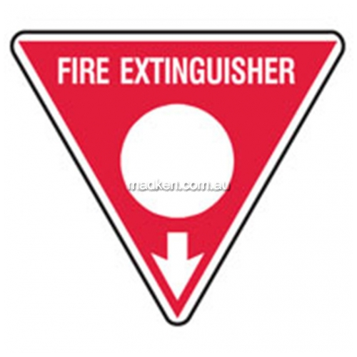 View 832821 Fire Extinguisher Sign Triangular details.