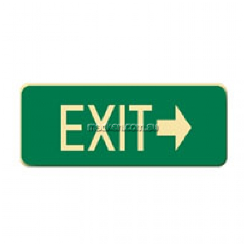 Brady 843306 Exit With Right Arrow Floor Sign