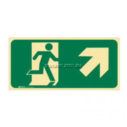 View Brady 853724 Running Man Exit Up Right Arrow Sign details.