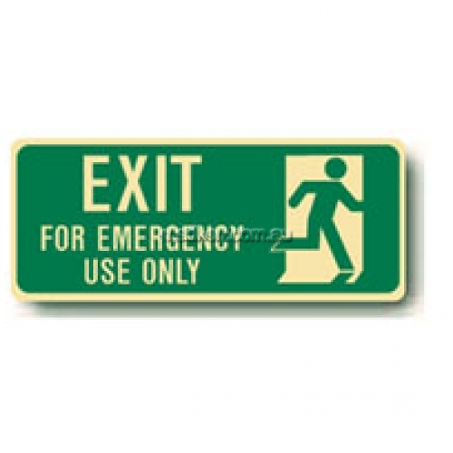 View Exit Floor Sign, Running Man Emergency Exit details.