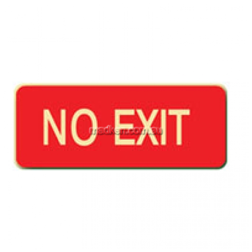 No Exit Floor Sign