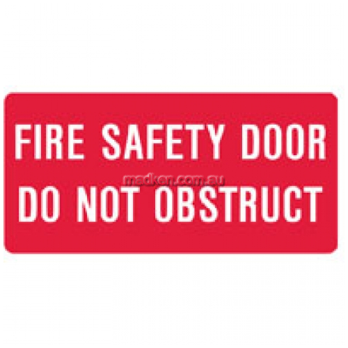 View Brady 84805 Fire Safety Door Sign details.