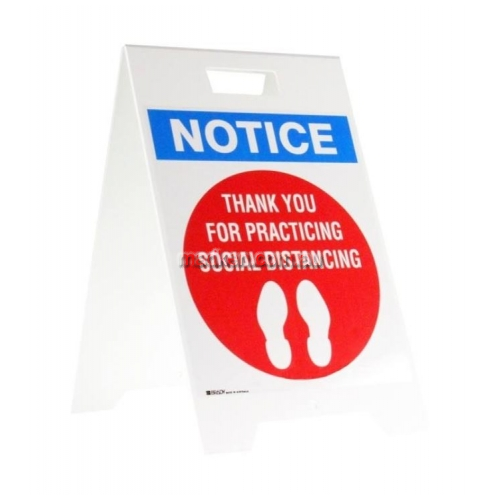 Floor Stand - Thank You For Practicing Social Distancing
