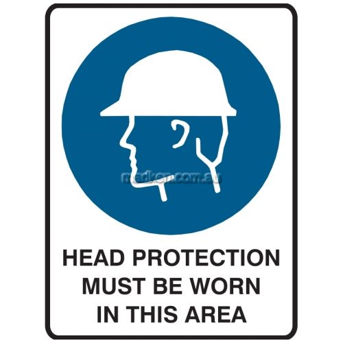 View Head Protection Must Be Worn In This Area details.