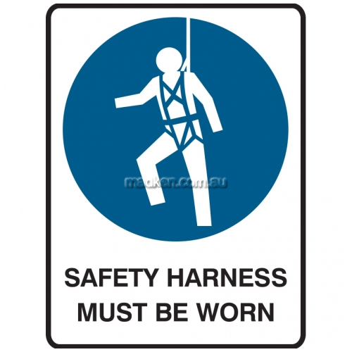 View Safety Harness Must Be Worn details.