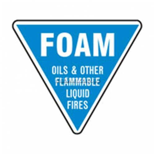 View Fire Extinguisher ID Sign, Foam details.