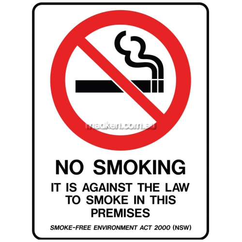 Brady Prohibition 859573 No Smoking