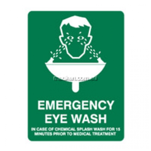 Emergency Eye Wash Safety Sign - LAST STOCK