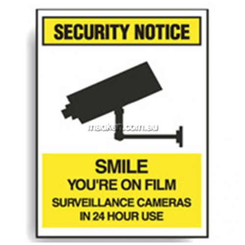 View Smile Youre On Film Sign - LAST STOCK details.