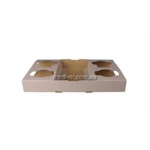 View 4 Cup Drink Carry Tray Holder details.