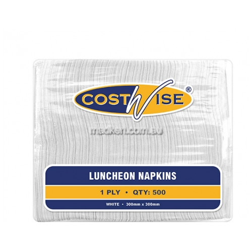 View Standard Napkins Luncheon 1ply White details.
