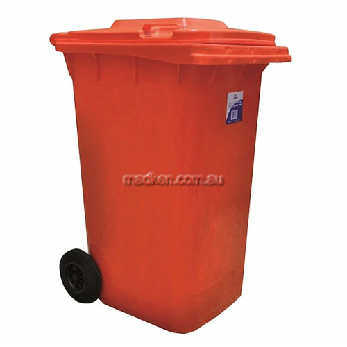 19401 Heavy Duty Bin With Wheels 240 Litre Red 