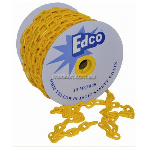 40 Metre Yellow Plastic Safety Chain