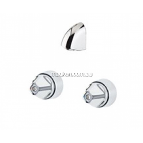 View AVLF0075 Anti Ligature Showerhead and Control Valves  details.