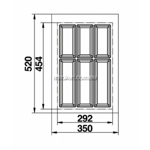 View Cutlery Tray Suits 400mm Drawer details.