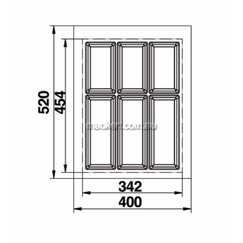 Cutlery Tray Suits 450mm Drawer