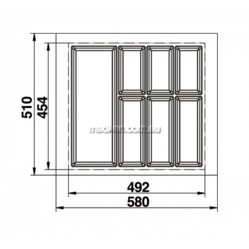 View Cutlery Tray Suits 600mm Drawer details.
