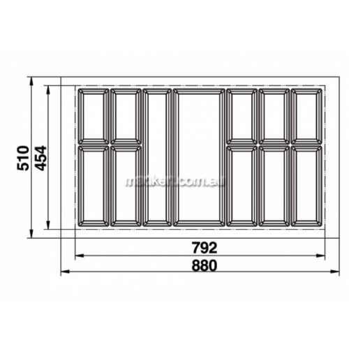 View Cutlery Tray Suits 900mm Drawer details.