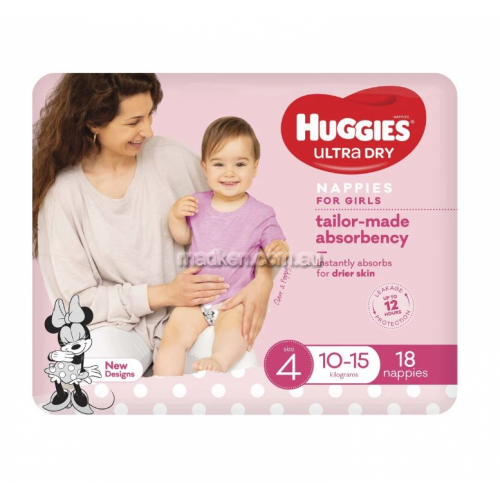 View Essentials Nappies Girls Size 4 details.