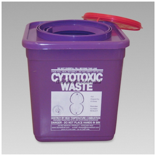 View Cytotoxic Waste Container 4L Square details.