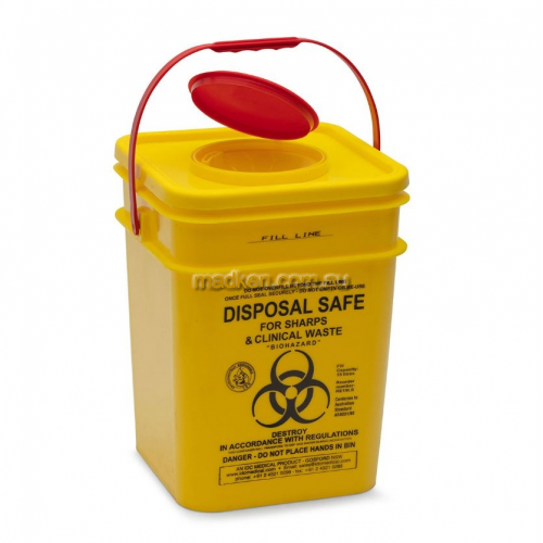 View RE15LS Sharps Disposal Container Square 17.5L details.