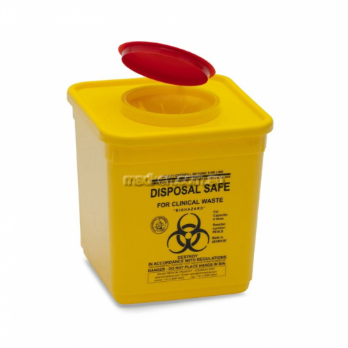 RE4LS Sharps Disposal Container Square 4.75L