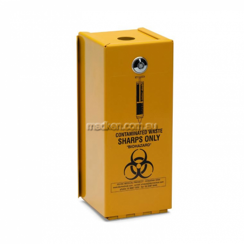 View YA1.4L-H Steel Security Safe Sharps Container Hinged 1.4L details.