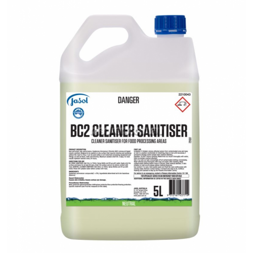 View BC2 Food Safe Cleaner Sanitiser details.