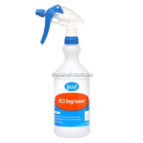 View BC3 Labelled Jet Spray Bottle and Trigger details.