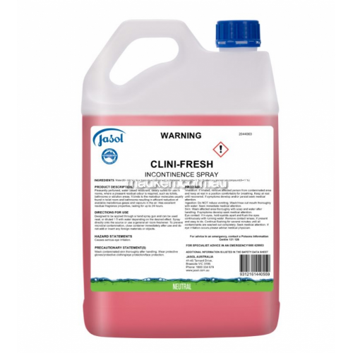 Clini-Fresh Incontinence Spray Reodorant