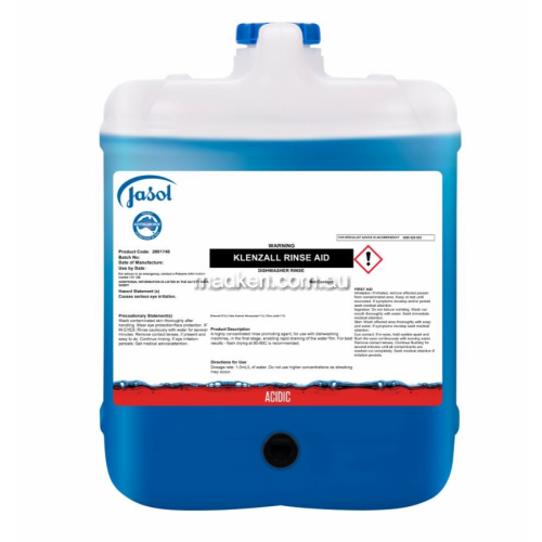 Klenzall Rinse Aid Dishwasher Rinse