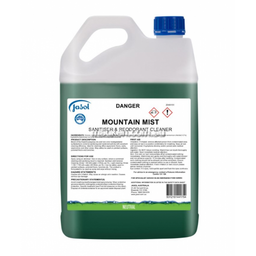 View Mountain Mist Sanitiser and Reodorant Cleaner details.