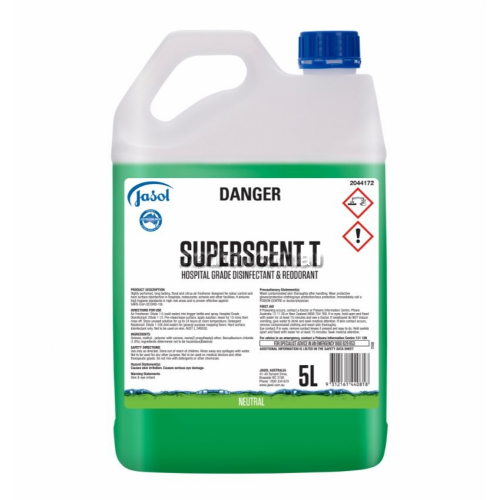 View Superscent T Disinfectant and Reodorant details.