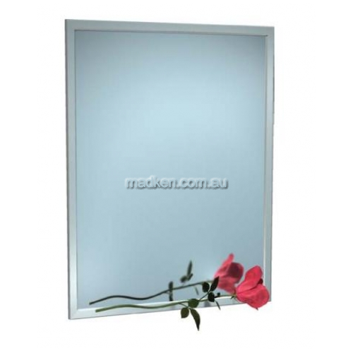 10-0600-V Interlock Framed Glass Mirror