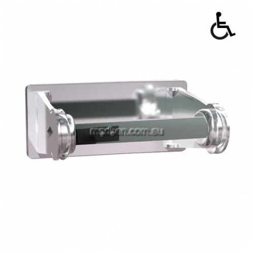 10-0710 Single Toilet Roll Holder Controlled Delivery