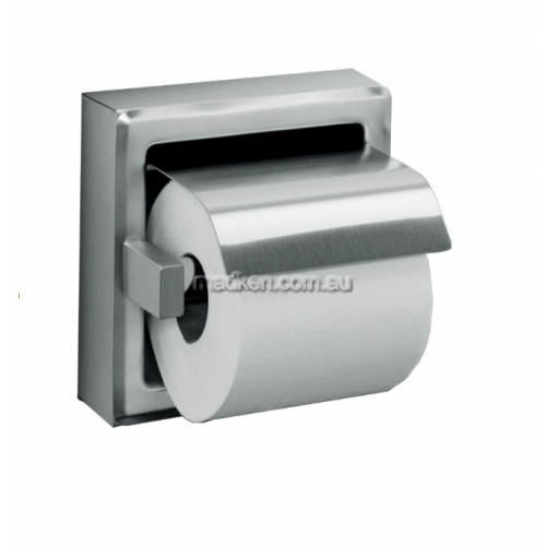 View 10-7402 Single Toilet Roll Holder with Hood details.