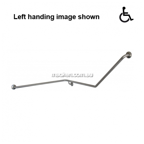 View JDM-GFS-1 Toilet Rail Grab 40 Degree 1110 x 950 x 700mm details.