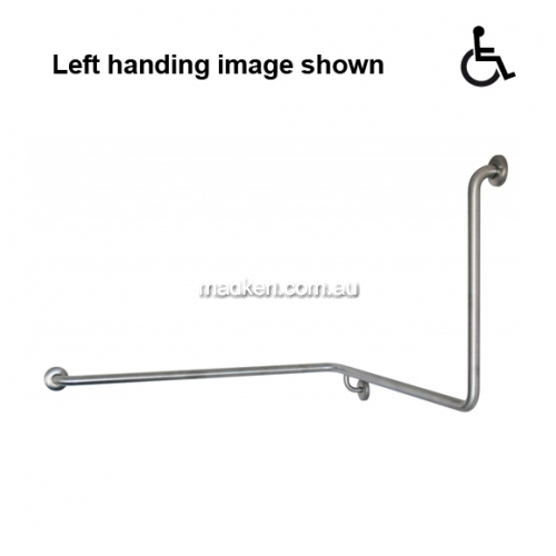 View JDM-GNS-1 Toilet Grab Rail 90 Degree 1110 x 1040 x 600mm details.