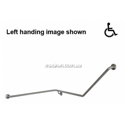 View JDM-GFN-1 Toilet Grab Rail 40 Degrees 1110 x 950 x 700mm details.
