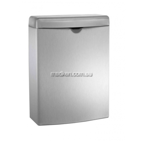 View 10-20852 Sanitary Waste Bin 3.8L Surface Mounted details.