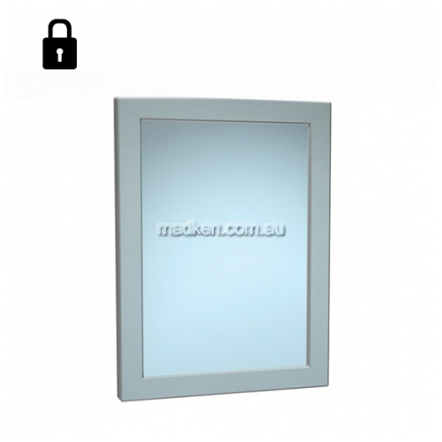 View 10-101-14 Stainless Steel Mirror with Frame Rear Mounting details.