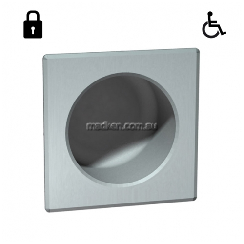 View 10-110 Square Toilet Roll Holder Recessed details.