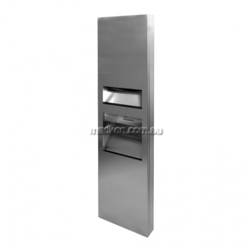 View 10-64671-2-A 3 In 1 Combo Unit Towel Dispenser Hand Dryer and Waste Bin 26L details.