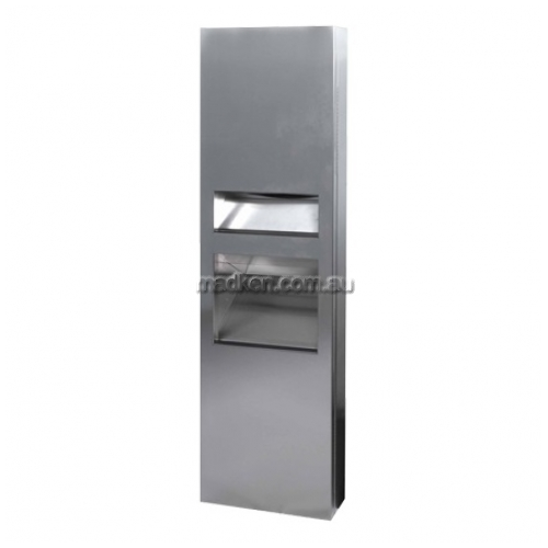 View 10-64671-A 2 in 1 Combo Unit Towel Dispenser Waste Bin 26L details.