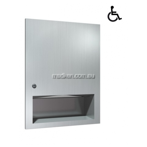 View 10-6457 Paper Towel Dispenser Recessed details.