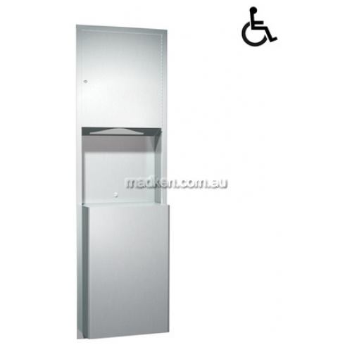 10-0469 Combo Unit with Paper Towel and 46L Waste Bin