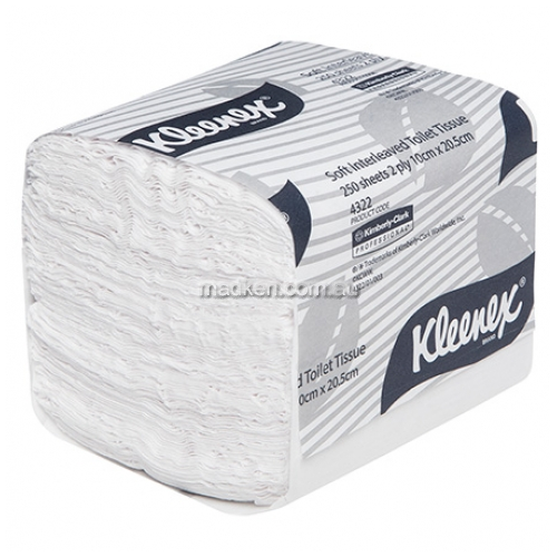 View 4322 Executive Soft Interleaved Toilet Tissue Paper 2 Ply Bulk Buy details.