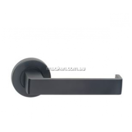 888-12 Door Handle Round Rose Pair